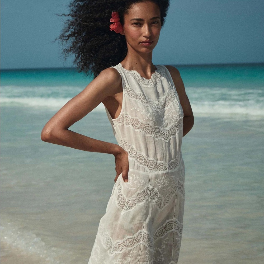 Dôen Heirloom Evanora Dress — Salt - Picture 6 of 8